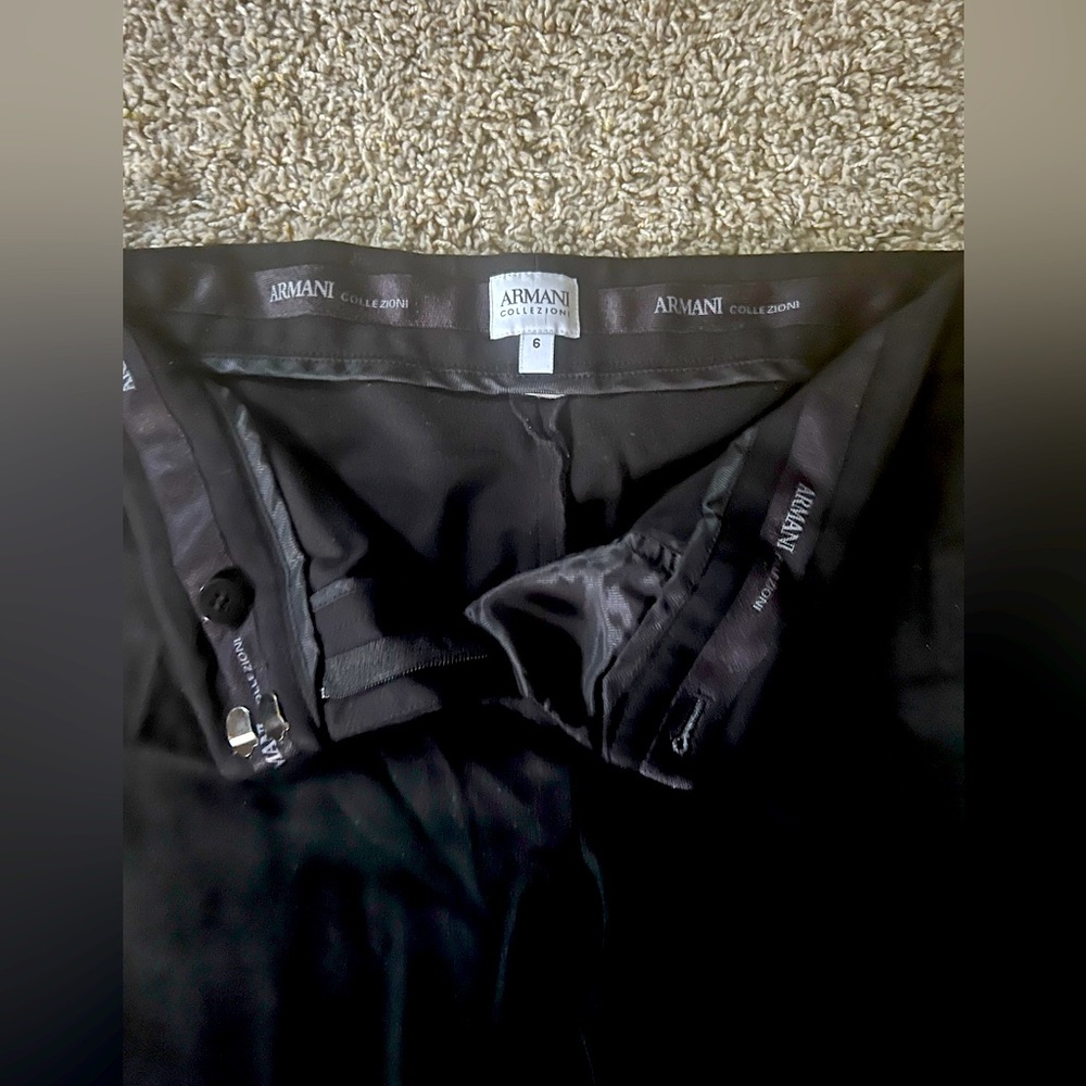 Armani collezioni black pants